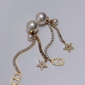 [NEW] Gold Crystal Star Drop Earrings - Elegant Women Jewelry